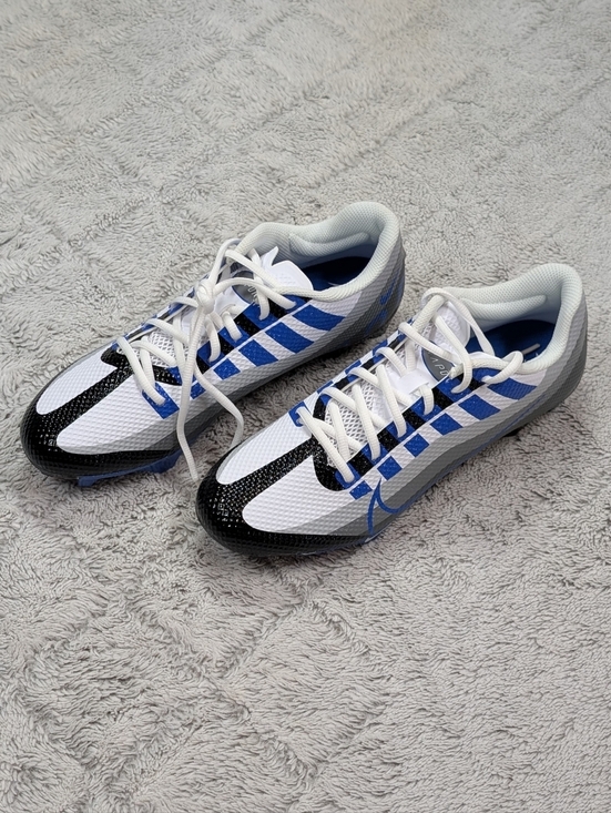 Nike Vapor Edge Speed 360 Black Game Royal Football Cleats Mens 8.5 DQ5110-041